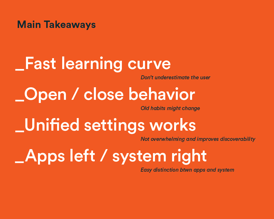 Key Takeaways from the A/B tests